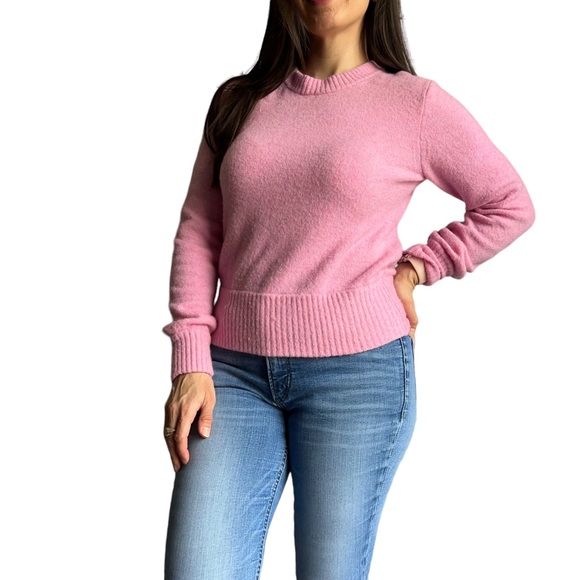 J. Crew women's Wool and Alpaca blend Crewneck Heather Rose/Pink Sweater Size Sm - Picture 13 of 13